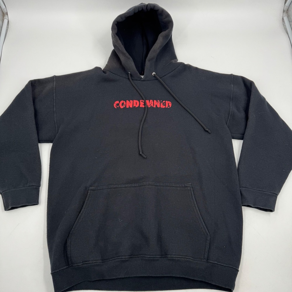 Disneyland Tower of Terror Hoodie Condemned Black‎ Graphic Mens Medium